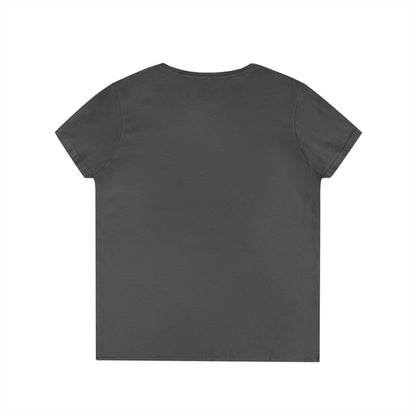 Vibrant Graphic Tee, Ladies' V-Neck T-Shirt, Fun Casual Wear, Perfect for Gifts, Everyday Style, BISH I'M FROM Louisiana