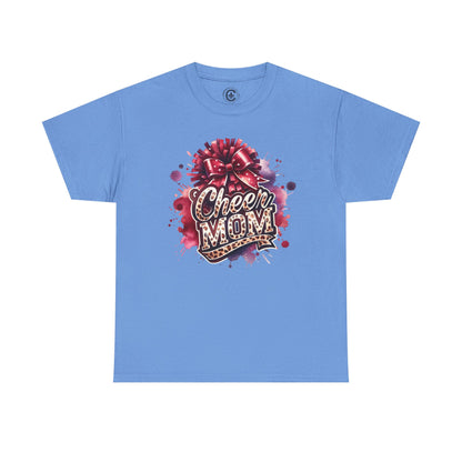 Cheer Mom Unisex Heavy Cotton Tee | Cheerleading Gift, Sports Apparel, Team Spirit Shirt, Mom T-Shirt, Game Day Outfit