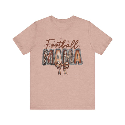 Football Mama Tee, Unisex Short Sleeve Shirt for Sports Moms, Cute Gift for Game Day, Football Season Apparel