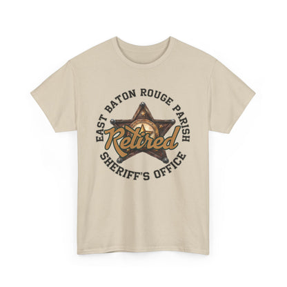 EBRSO Retired Sheriff Heavy Cotton Tee, Unisex Tee, Law Enforcement Gift, Retirement Celebration T-shirt