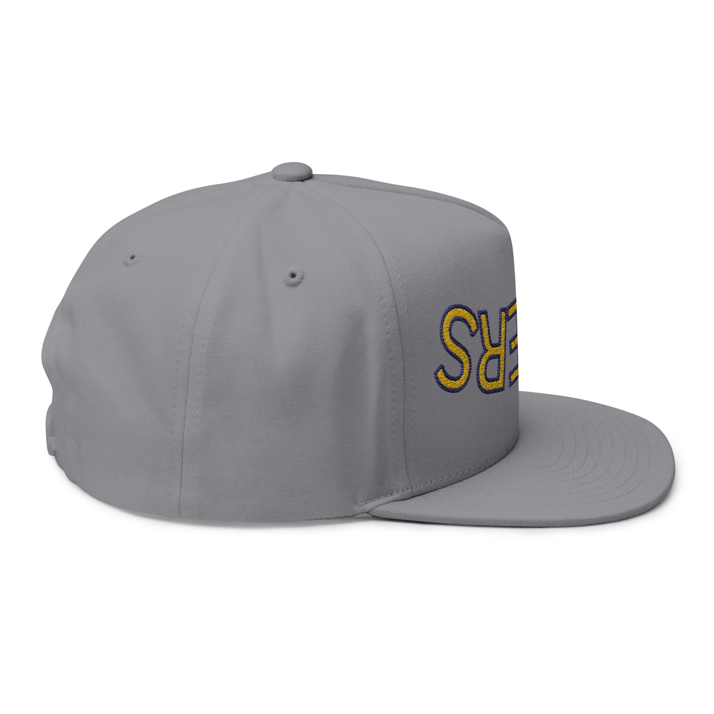 Tigers Embroidered Flat Bill Cap with 'TIGERS' Design, Trendy Snapback Hat, Sports Fan Gear, Casual Wear, Unique Gift for Him/Her