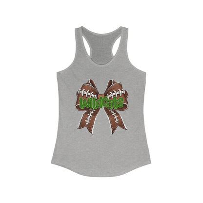 Wildcat Football Themed Women's Racerback Tank Top, Perfect for Game Day, Sports Events, Tailgating, and Everyday Wear