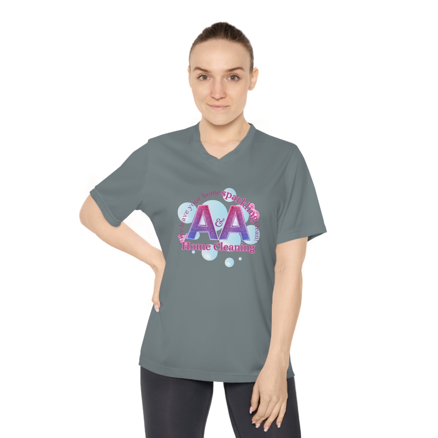 A&A, Original Logo on a 3rd V neck, Team365