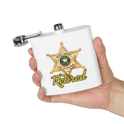 Retired Deputy Sheriff Flask, 6oz | Personalized Gift for Retirees, Law Enforcement, Hikers, Unique Party Favor, Custom Flask, [...]