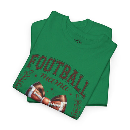 Football Mama Tee - Unisex Heavy Cotton T-Shirt, Sports Mom Gift, Game Day Apparel, Tailgate Outfit, Birthday Present