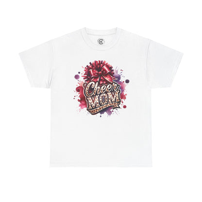 Cheer Mom Unisex Heavy Cotton Tee | Cheerleading Gift, Sports Apparel, Team Spirit Shirt, Mom T-Shirt, Game Day Outfit