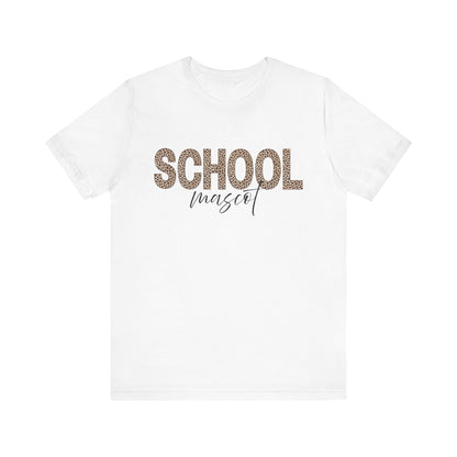 Leopard Custom School and Mascot School Spirit Tee | Unisex Short Sleeve T-Shirt for Back to School, Teachers, Students, Graduation, School Events