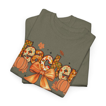 Charming Teacher Tee: Fall Vibes, Unisex Cotton Shirt, Perfect Gift for Educators, Halloween, Thanksgiving, Back to School