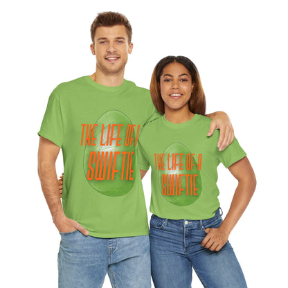 The life of a Swiftie with a green glitter easter egg - Unisex Heavy Cotton T-Shirt Music Lover Shirt, TS12 12 Swiftie