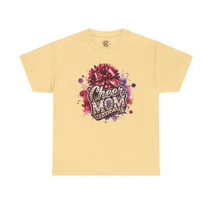Cheer Mom Unisex Heavy Cotton Tee | Cheerleading Gift, Sports Apparel, Team Spirit Shirt, Mom T-Shirt, Game Day Outfit