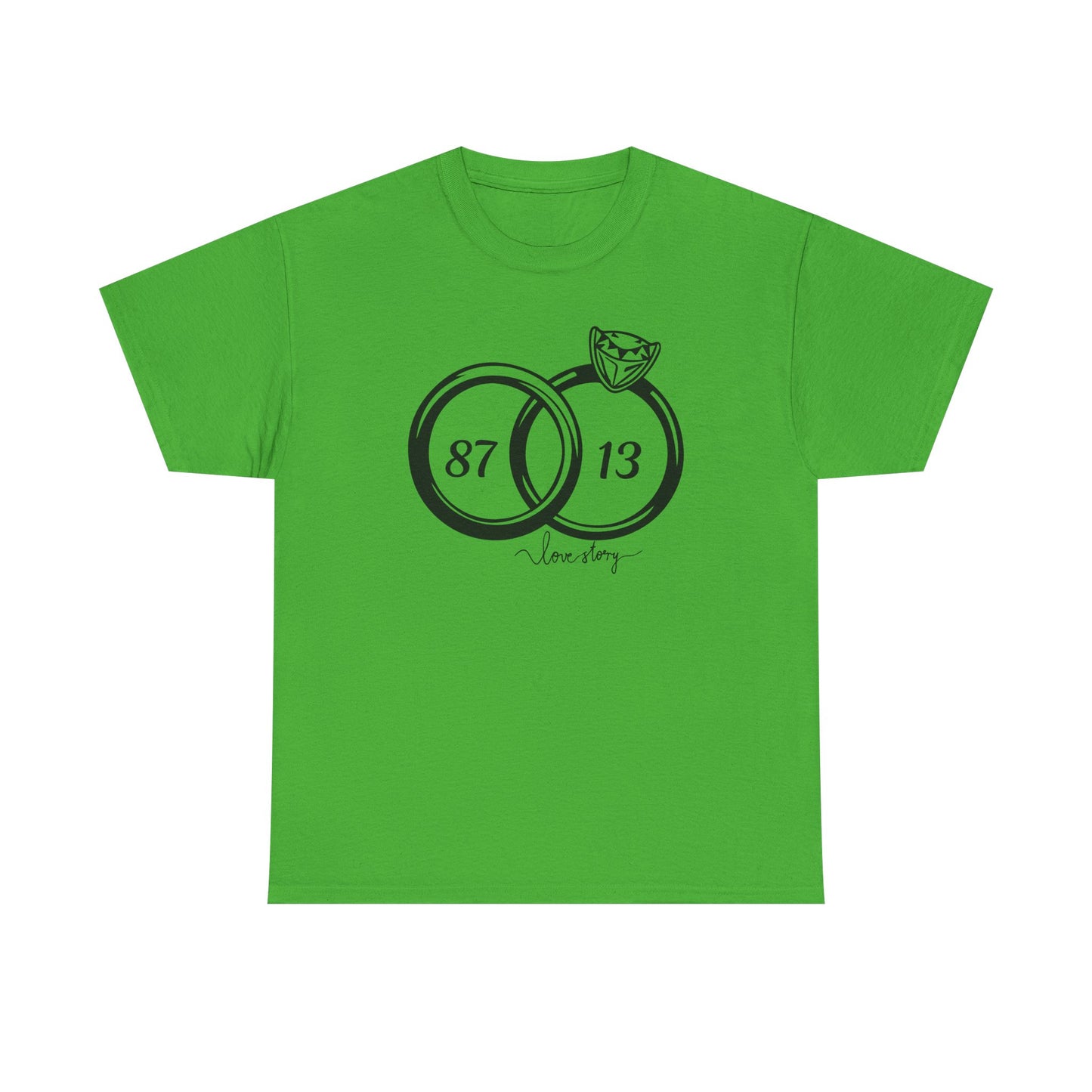 Wedding of the Century, 87 & 13, It's a Love Story Unisex Heavy Cotton Tee,