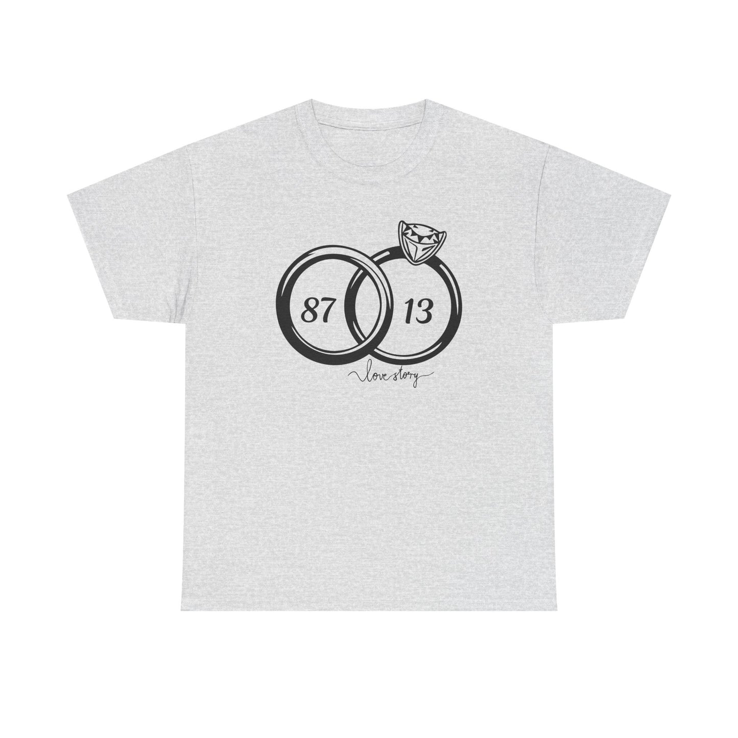 Wedding of the Century, 87 & 13, It's a Love Story Unisex Heavy Cotton Tee,