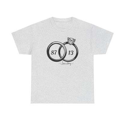 Wedding of the Century, 87 & 13, It's a Love Story Unisex Heavy Cotton Tee,
