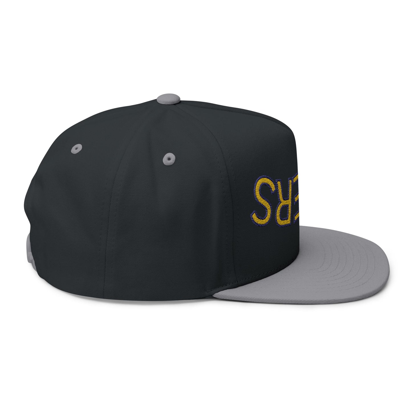 Tigers Embroidered Flat Bill Cap with 'TIGERS' Design, Trendy Snapback Hat, Sports Fan Gear, Casual Wear, Unique Gift for Him/Her