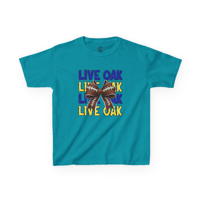 Live Oak Eagles Football Tee for Kids, Youth Sports Shirt, Fun Game Day Outfit, Birthday Gift, Team Spirit Apparel, Family Sportswear