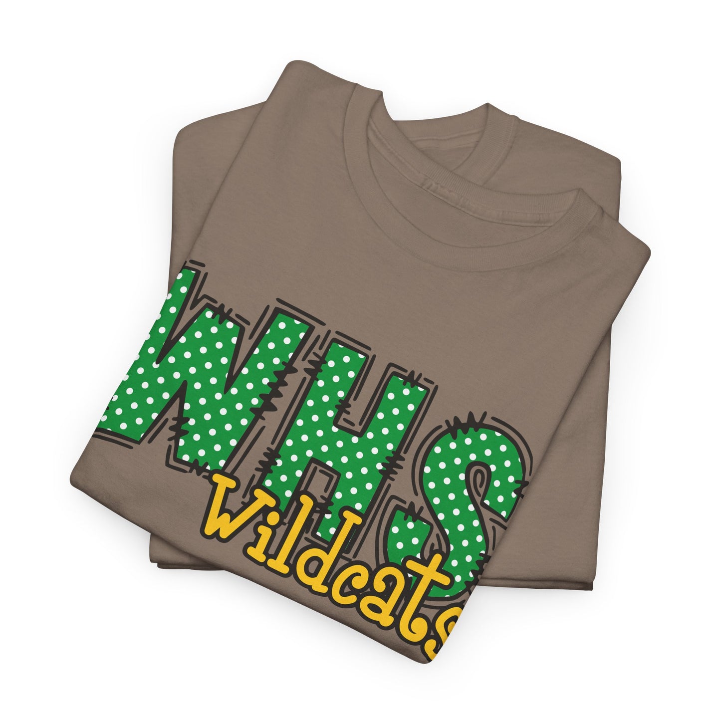 WHS Wildcats Unisex Heavy Cotton Tee | School Spirit Shirt, Team Apparel, Graphic Tee, Casual Wear, Gift for Students