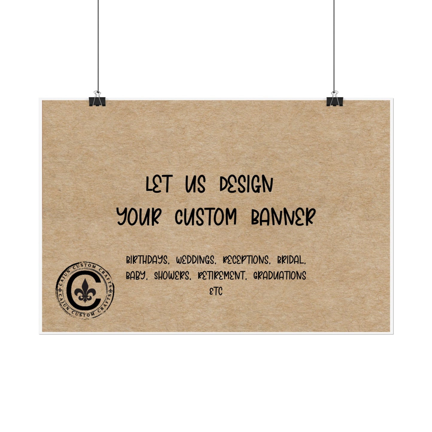 Personalized Rolled Banners for Weddings, Birthdays, Graduations, Celebrations, Unique Event Decor