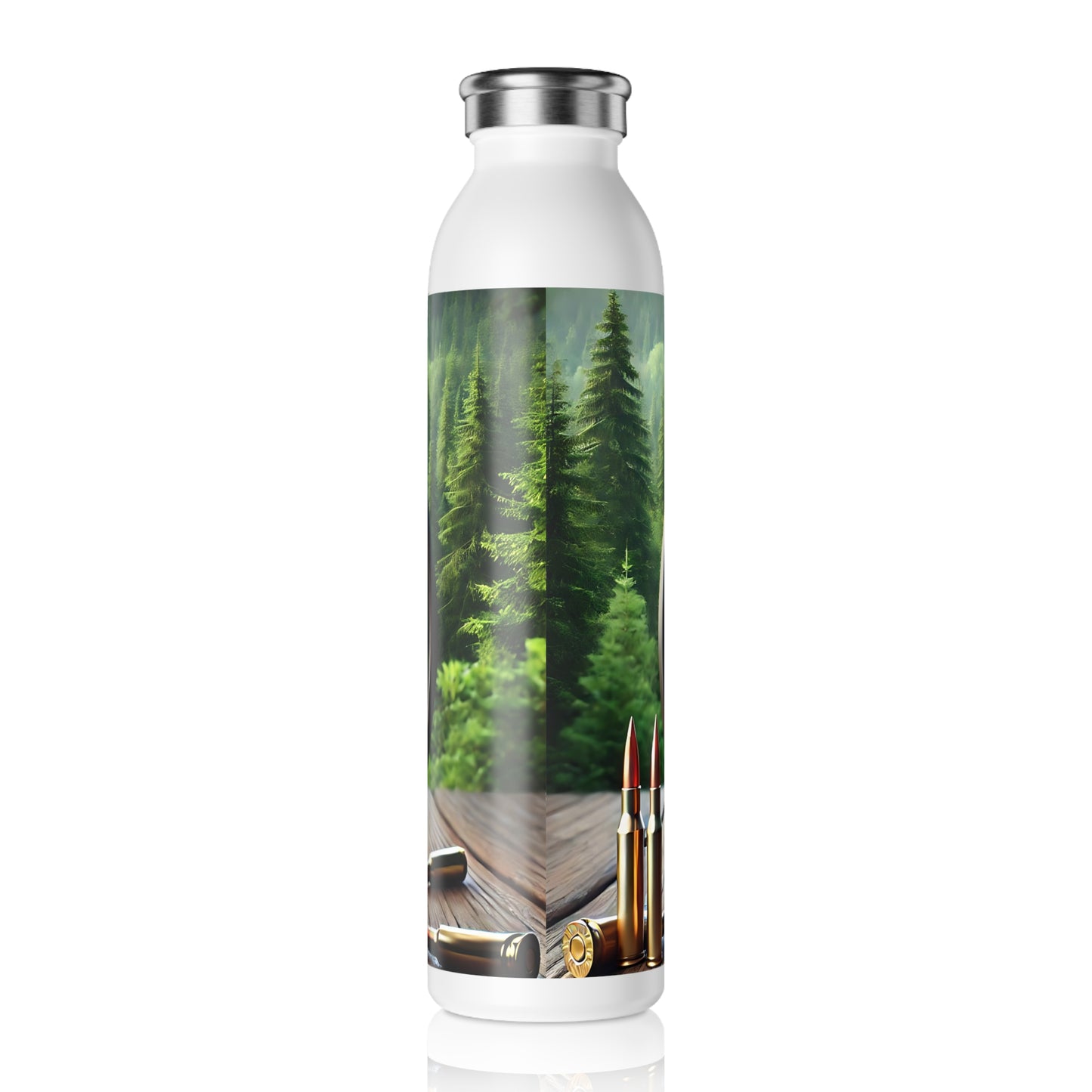 Hunting-Themed Slim Water Bottle | Outdoor Adventure Gear, Hydration Gift for Hunters, Sports Bottle, Camping Accessories