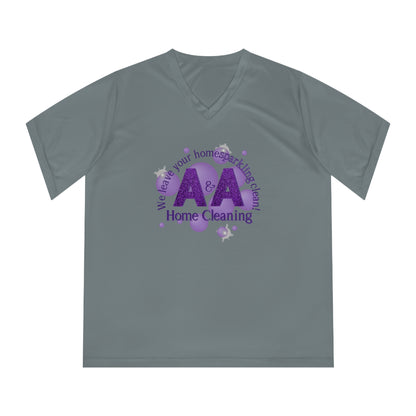 A&A, Purple Logo on a 3rd V neck, Team365