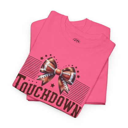 Touchdown Season Unisex Heavy Cotton Tee, Football Fan Shirt, Game Day Outfit, Sports Tee, Gift for Fans