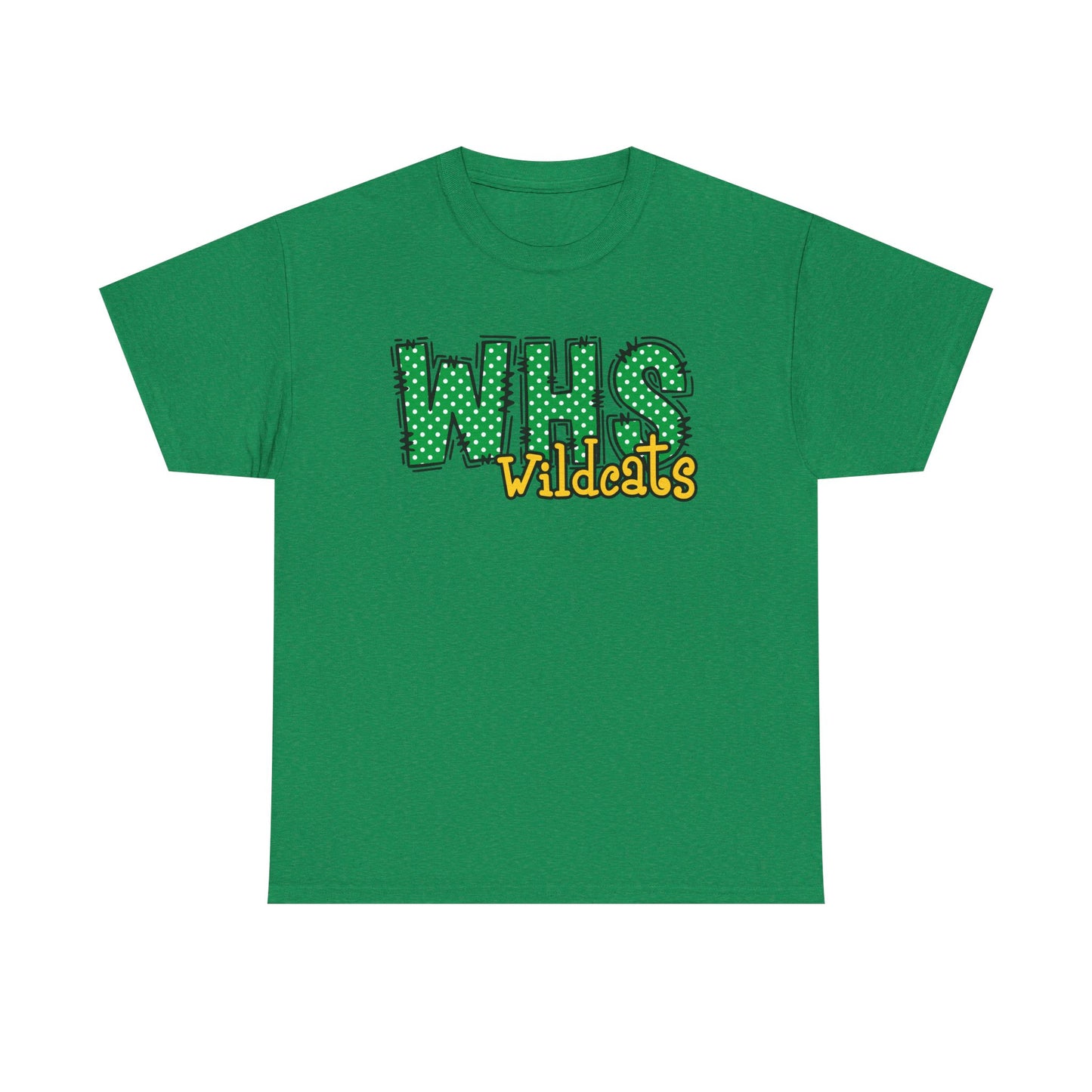 WHS Wildcats Unisex Heavy Cotton Tee | School Spirit Shirt, Team Apparel, Graphic Tee, Casual Wear, Gift for Students