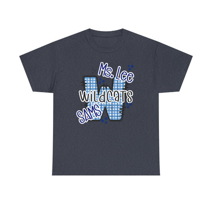 Personalized, SAMS Wildcats, Whimsical on a Unisex Tshirt, St Amant Middle School