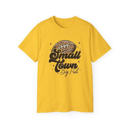 LSU Gold Day, Small Town Big Heart Football Tee, Cute Football T-Shirt, Gift for Sports Lovers, Unique Football Apparel, Casual Everyday Wear