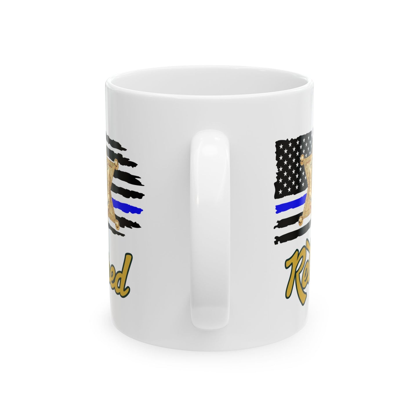 EBRSO DEPUTY Badge, Retired Deputy,  Custom Ceramic Mug, Sheriff Office Coffee Cup, Law Enforcement Gifts, Personalized Mug for Deputies, Unique Gift for Holidays