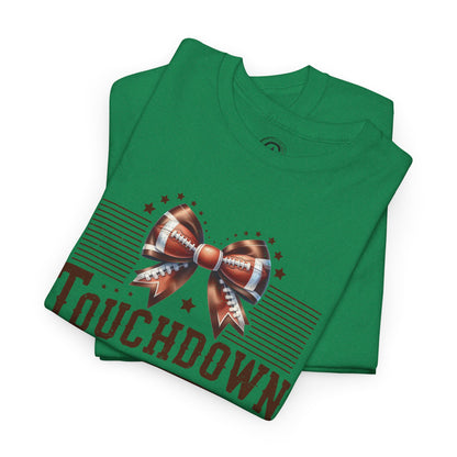 Touchdown Season Unisex Heavy Cotton Tee, Football Fan Shirt, Game Day Outfit, Sports Tee, Gift for Fans