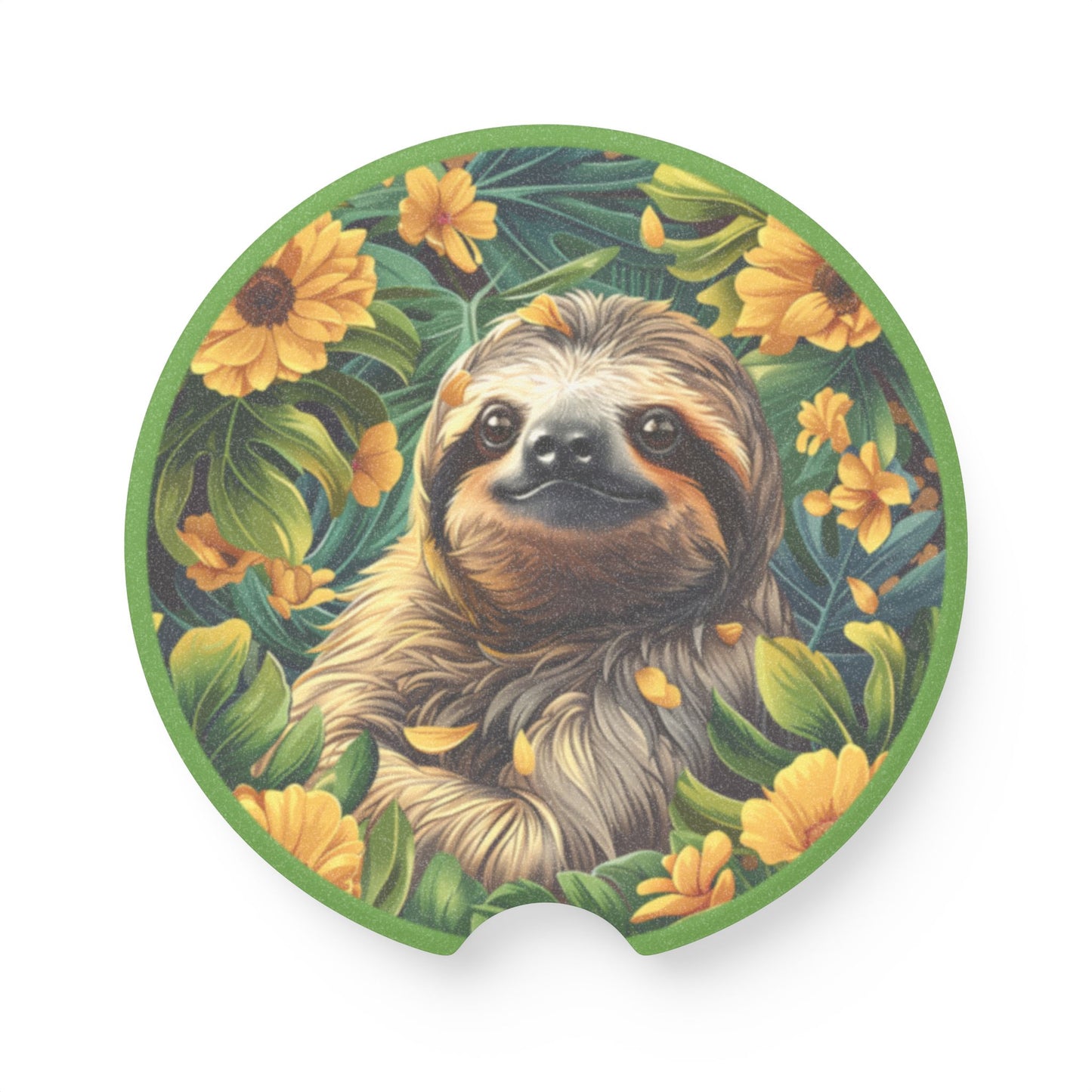 Sloth Car Coaster, Fun Car Accessory, Gifts for Animal Lovers
