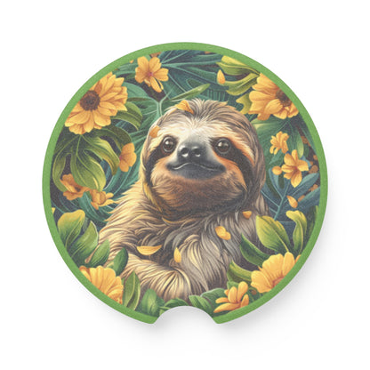 Sloth Car Coaster, Fun Car Accessory, Gifts for Animal Lovers