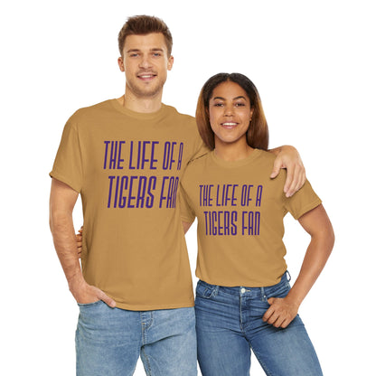 The life of a Tiger Fan  Unisex Heavy Cotton T-Shirt Music Lover Shirt, TS12 12 Swiftie, lsu. tigers