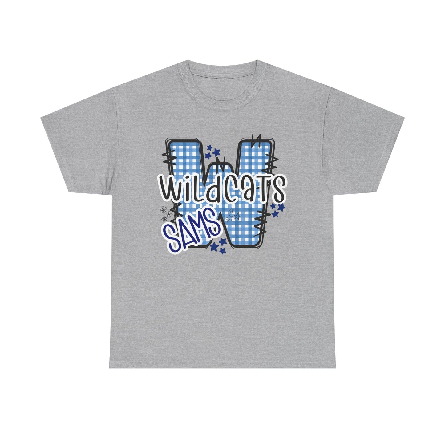 SAMS Wildcats, Whimsical on a Unisex Tshirt, St Amant Middle School