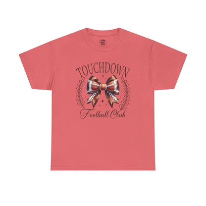 Touchdown Football Club Unisex Cotton Tee - Perfect for Game Day, Sports Fans, Gifts for Coaches, Tailgating, Football Season