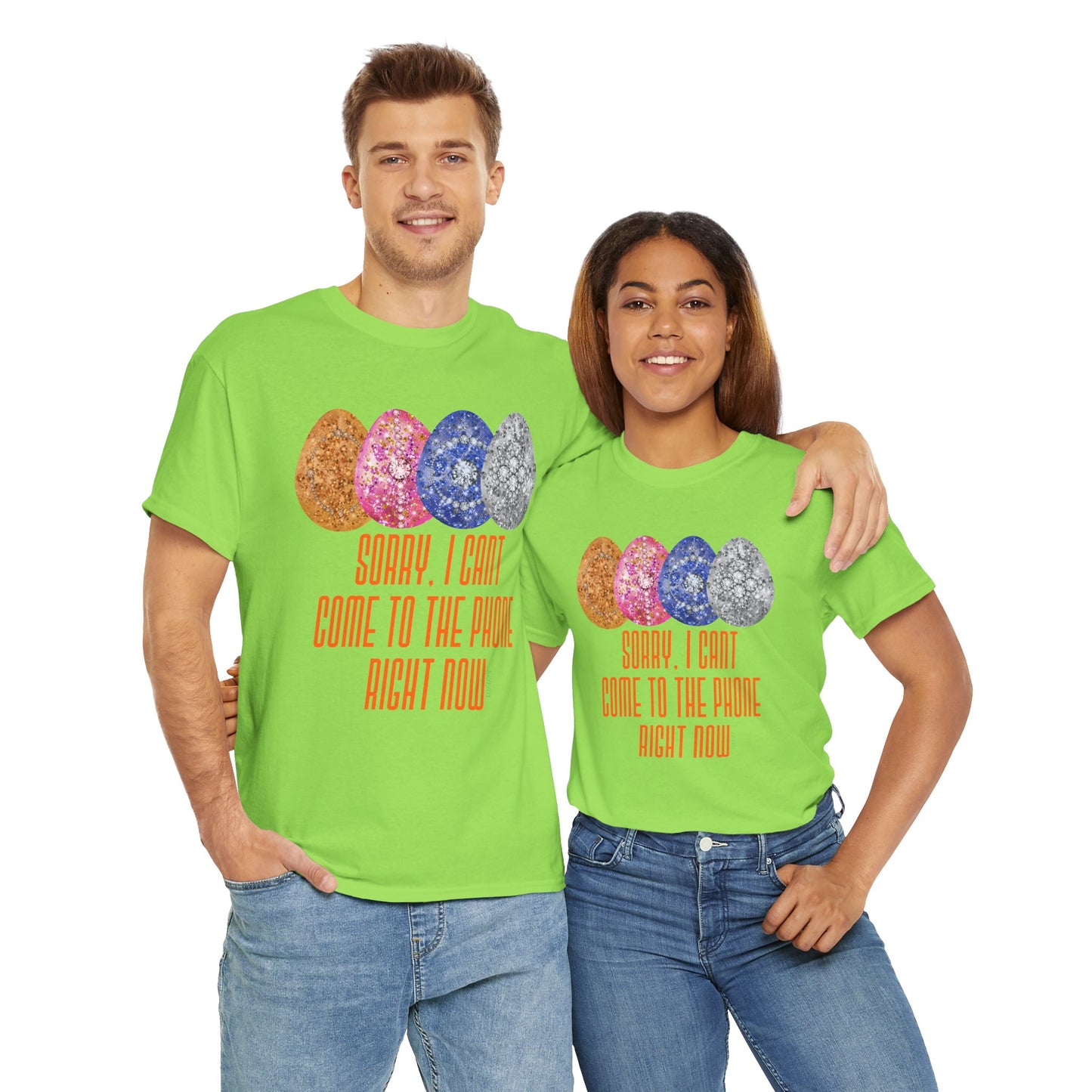 Sorry, I can't come to the phone right now, easter eggs - Unisex Heavy Cotton T-Shirt Music Lover Shirt, TS12 12 Swiftie