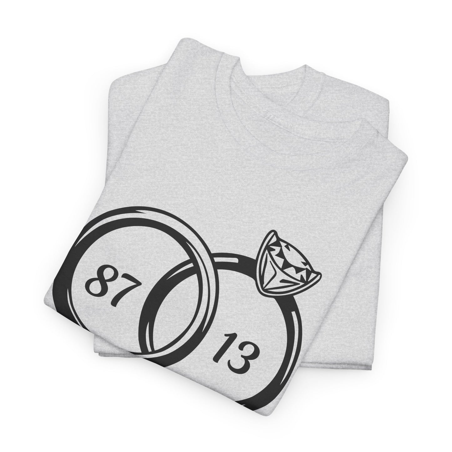 Wedding of the Century, 87 & 13, It's a Love Story Unisex Heavy Cotton Tee,