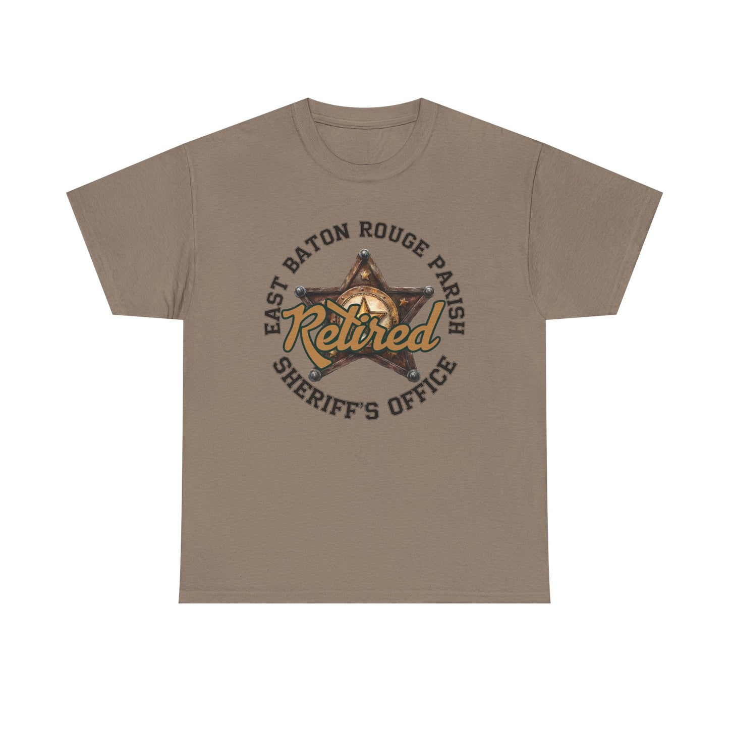 EBRSO Retired Sheriff Heavy Cotton Tee, Unisex Tee, Law Enforcement Gift, Retirement Celebration T-shirt
