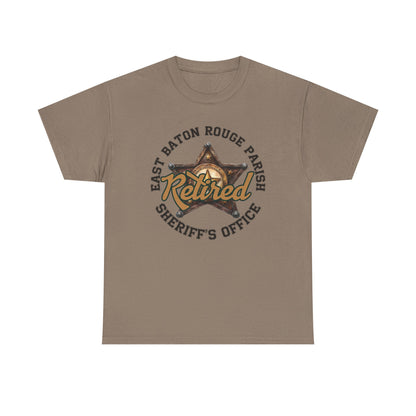 EBRSO Retired Sheriff Heavy Cotton Tee, Unisex Tee, Law Enforcement Gift, Retirement Celebration T-shirt