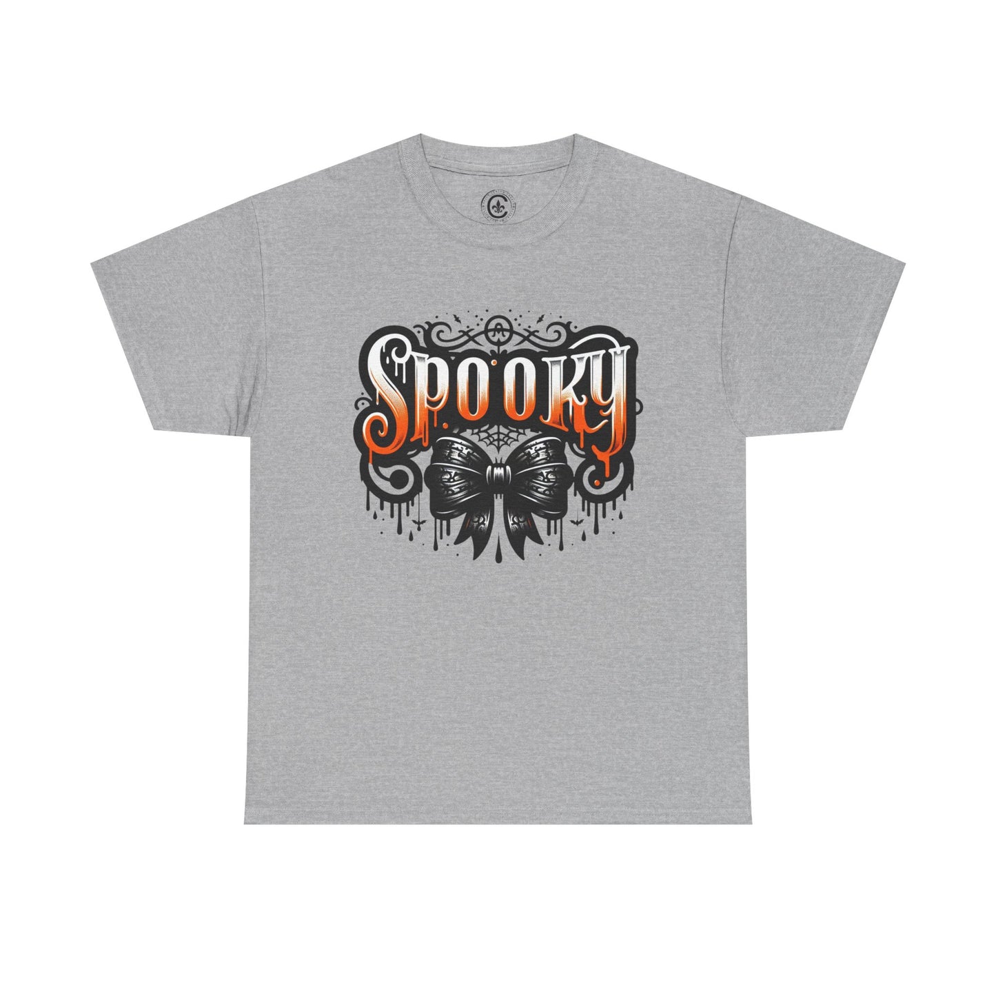 Spooky Themed Unisex Heavy Cotton Tee, Halloween Shirt, Fall Fashion, Ghostly Tee, Graphic Tee, Casual Wear
