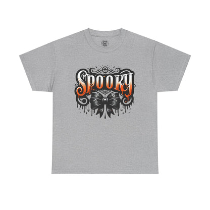 Spooky Themed Unisex Heavy Cotton Tee, Halloween Shirt, Fall Fashion, Ghostly Tee, Graphic Tee, Casual Wear