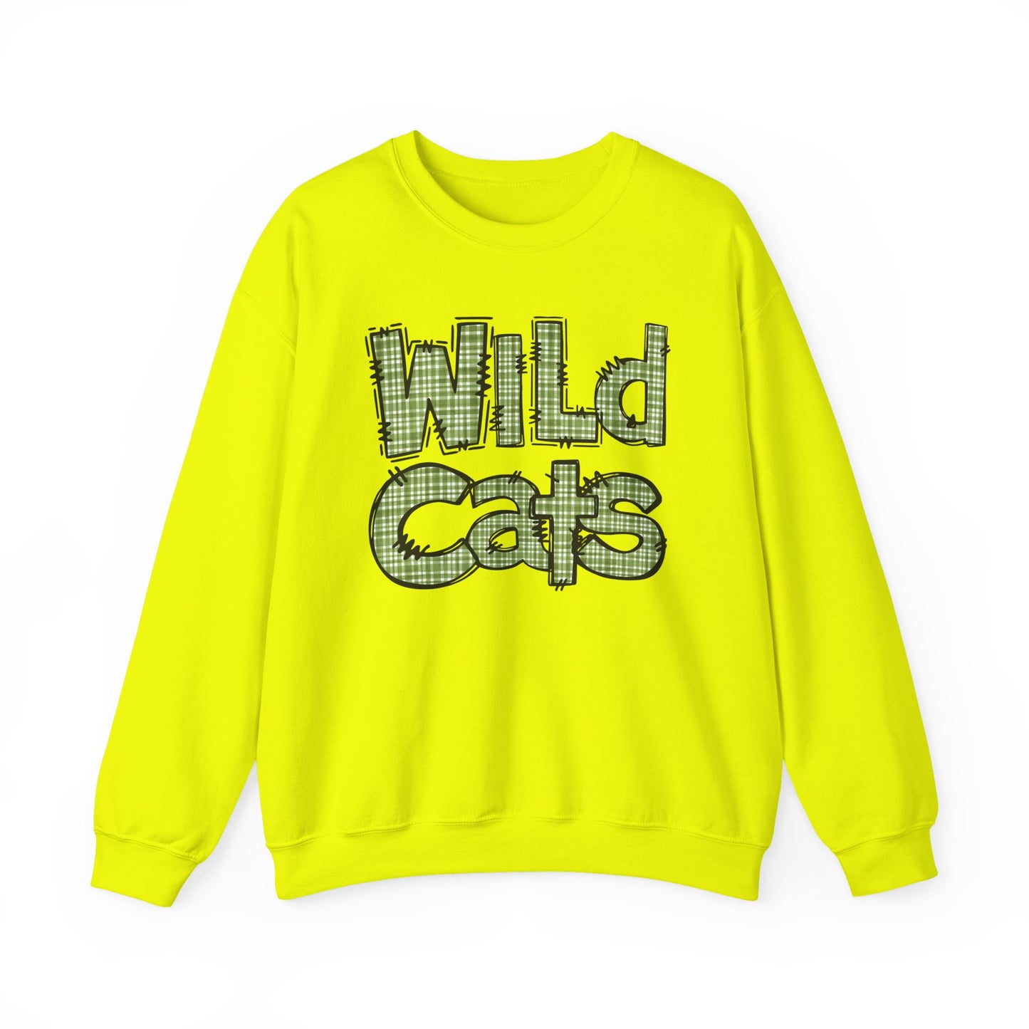 Wild Cats Crewneck Sweatshirt, Cozy Unisex Sweatshirt, Perfect Gift for Birthdays, Casual Wear, Wildcat Theme Apparel, Walker, La WHS, WJH