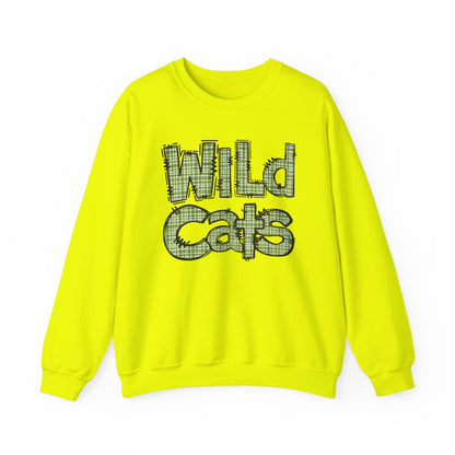 Wild Cats Crewneck Sweatshirt, Cozy Unisex Sweatshirt, Perfect Gift for Birthdays, Casual Wear, Wildcat Theme Apparel, Walker, La WHS, WJH
