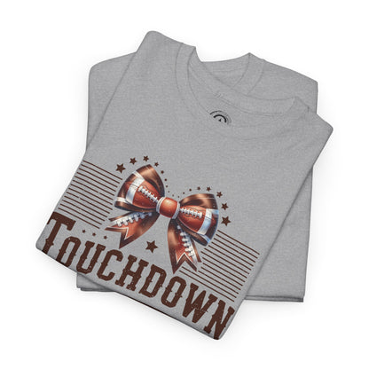 Touchdown Season Unisex Heavy Cotton Tee, Football Fan Shirt, Game Day Outfit, Sports Tee, Gift for Fans