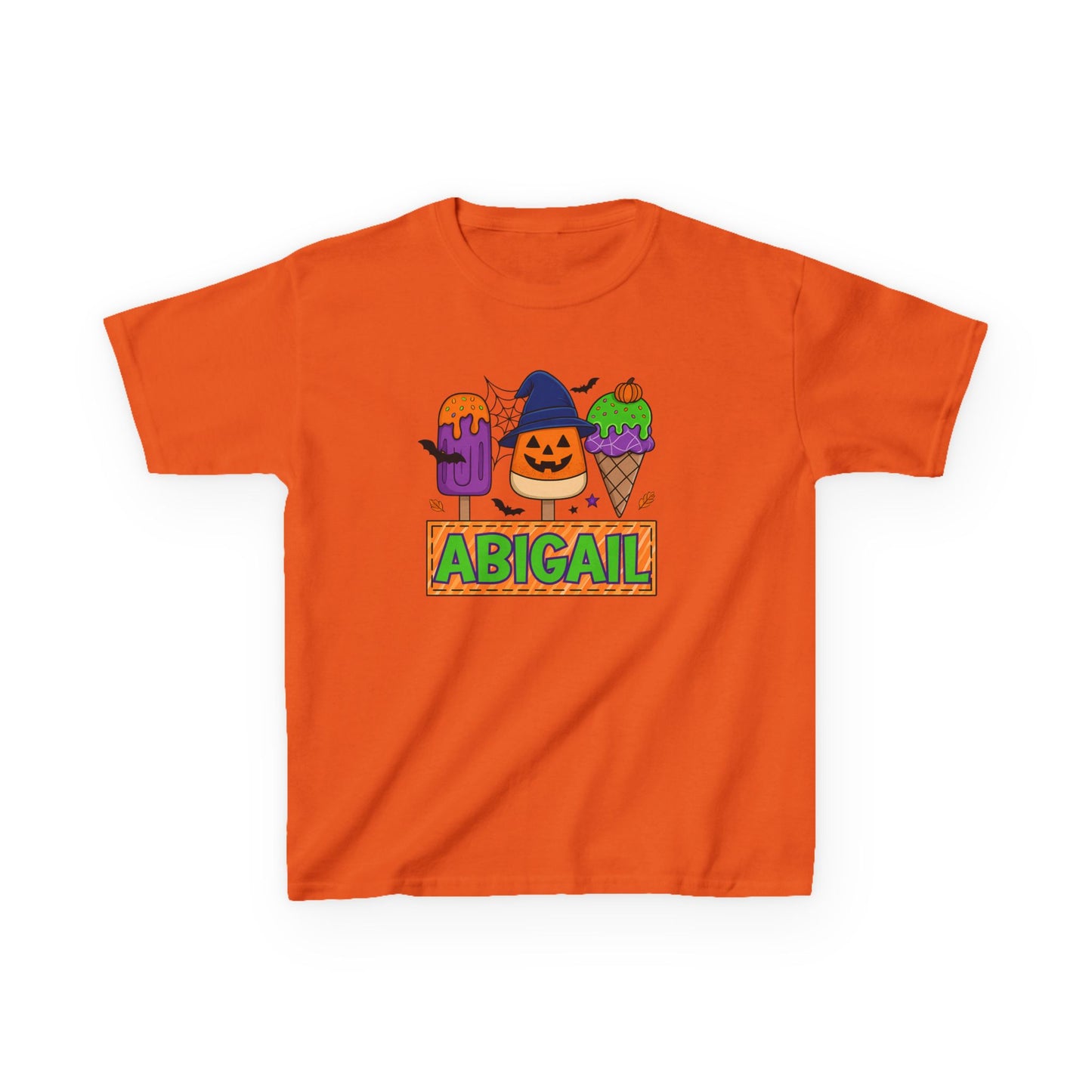 Personalized Kids Halloween Tee, Spooky T-Shirt, Custom Name Shirt, Fun Fall Apparel, Kids Costume Top, Halloween Gift Idea, Trick or Treat Wear