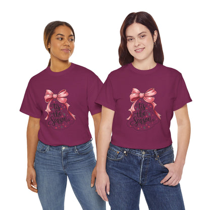 Festive Holiday T-Shirt: 'Tis the Season Tee, Christmas Gift, Family Gatherings, Winter Celebrations, Casual Holiday Wear
