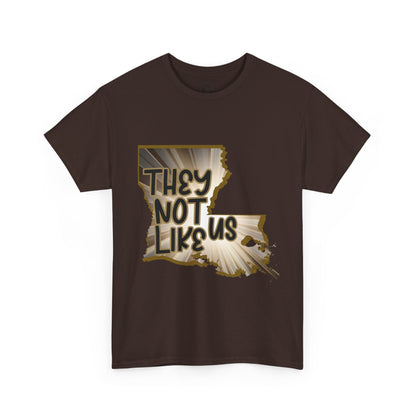 Louisiana Pride Unisex Heavy Cotton Tee | They Not Like Us, Southern Statement Shirt, Gift for Locals, Casual Wear, Streetwear