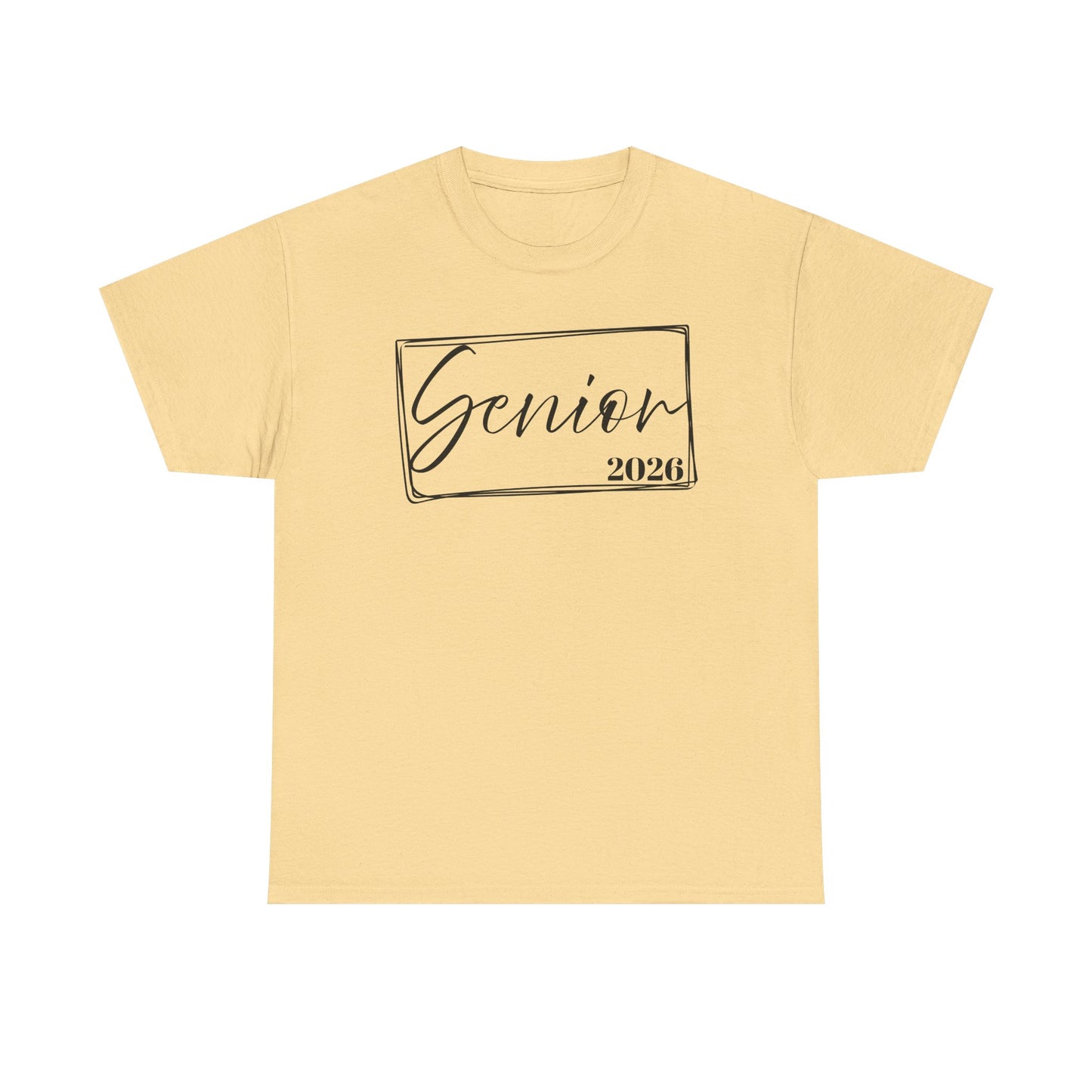 Senior 2026 Unisex Heavy Cotton Tee, Back to School Shirt, Teacher Gift, Kids Clothing, Classroom Style, Educational Apparel