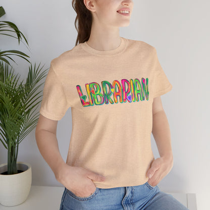 Colorful Librarian Tee - Tshirt, Back to School
