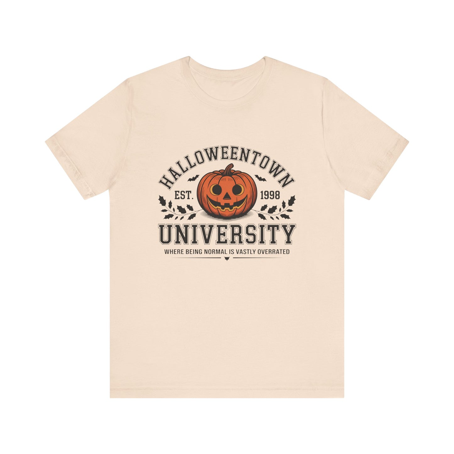 Halloween Pumpkin University Tee, spooky, fall
