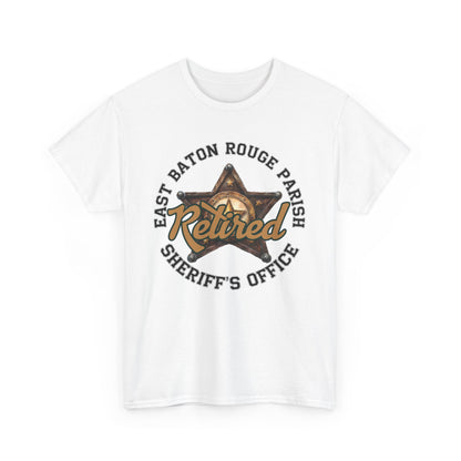 EBRSO Retired Sheriff Heavy Cotton Tee, Unisex Tee, Law Enforcement Gift, Retirement Celebration T-shirt